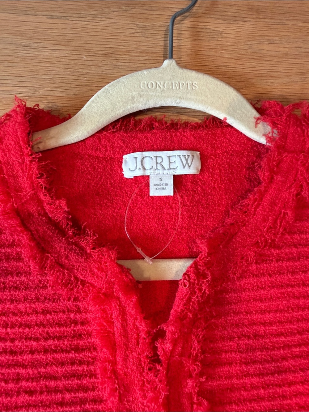 J Crew Red Boucle Knit vest Two-Piece Skirt Set S - Picture 2 of 7